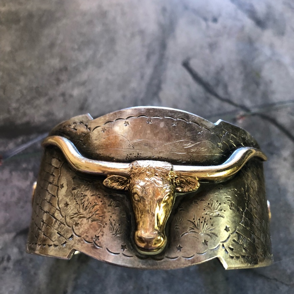 CUSTOM SUSAN ADAMS 14k & STERLING CUFF ~ BRACELET